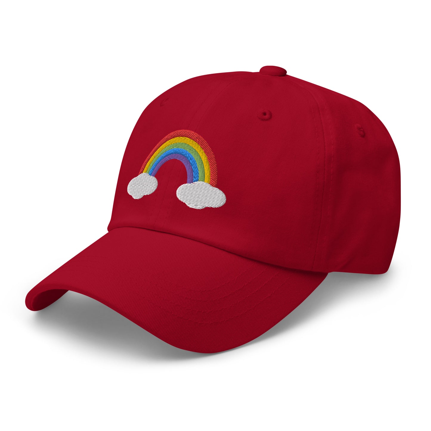 Embroidered Rainbow Hat