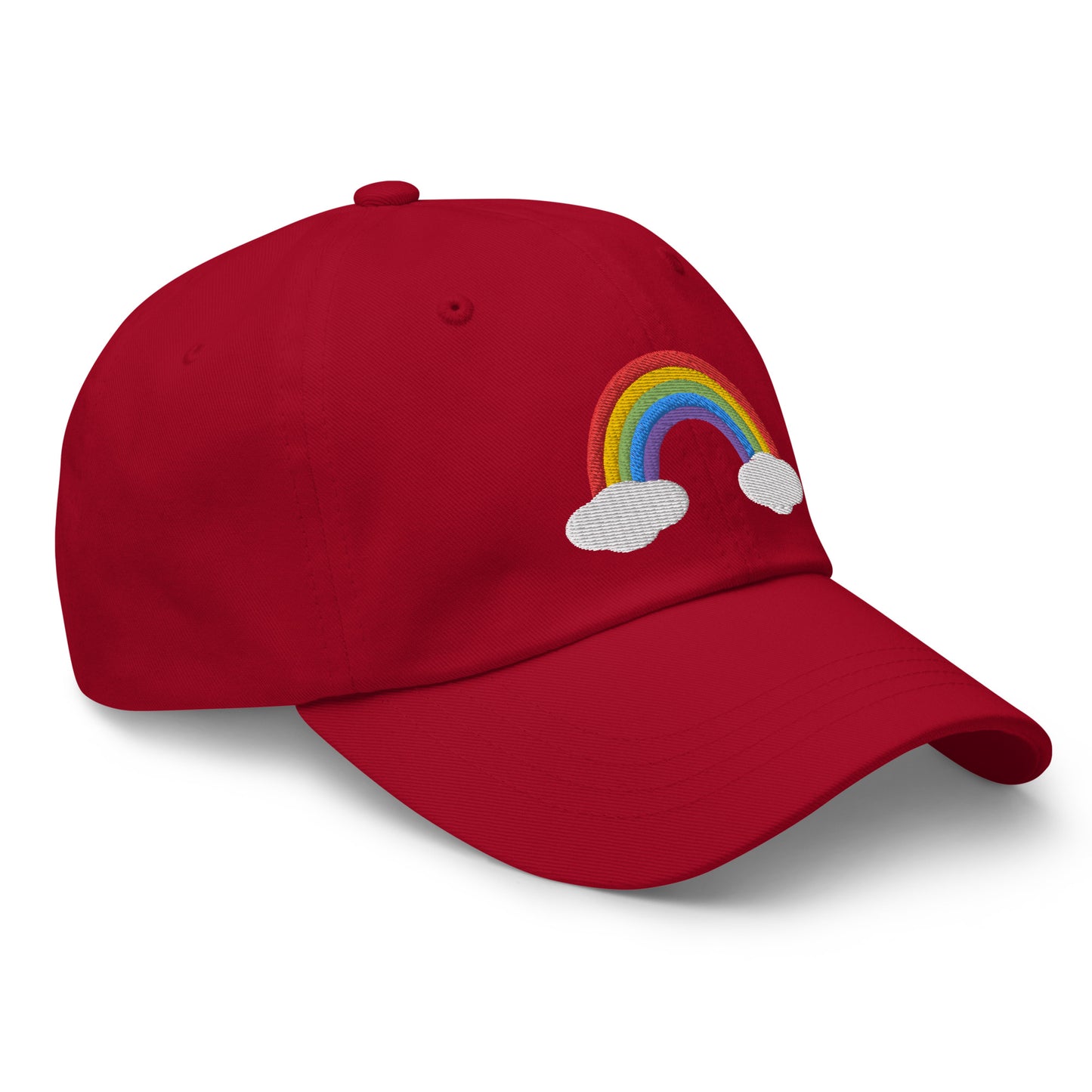 Embroidered Rainbow Hat