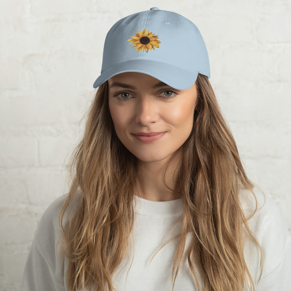 Embroidered Sunflower Hat