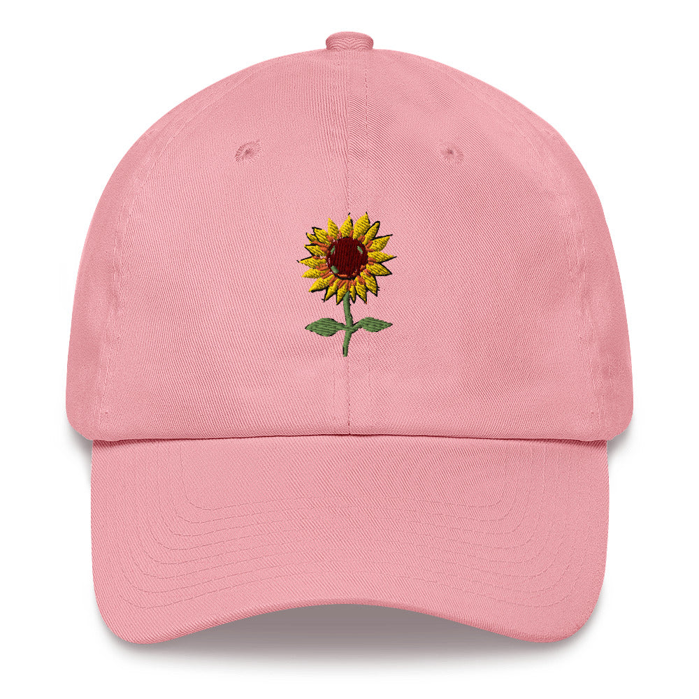 Cute Sunflower Embroidered hat, Flower Lover Summer hat, Flower hat, Embroidered sunflower, Cute summer hat, Fun sunflower Hat