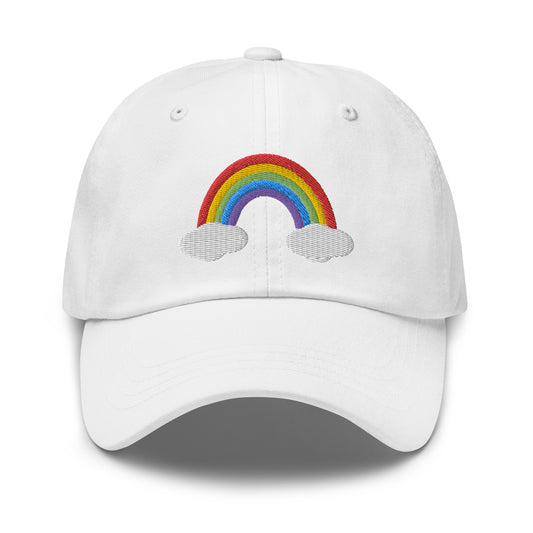 Embroidered Rainbow Hat