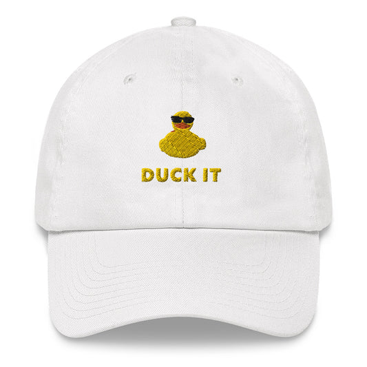 Funny Sarcastic Hat, Rubber duck Pun, Silly Duck It Pun Hat, Summer Hat, Cute Funny duck lover hat, Funny Duck It Pun Embroidered Hat