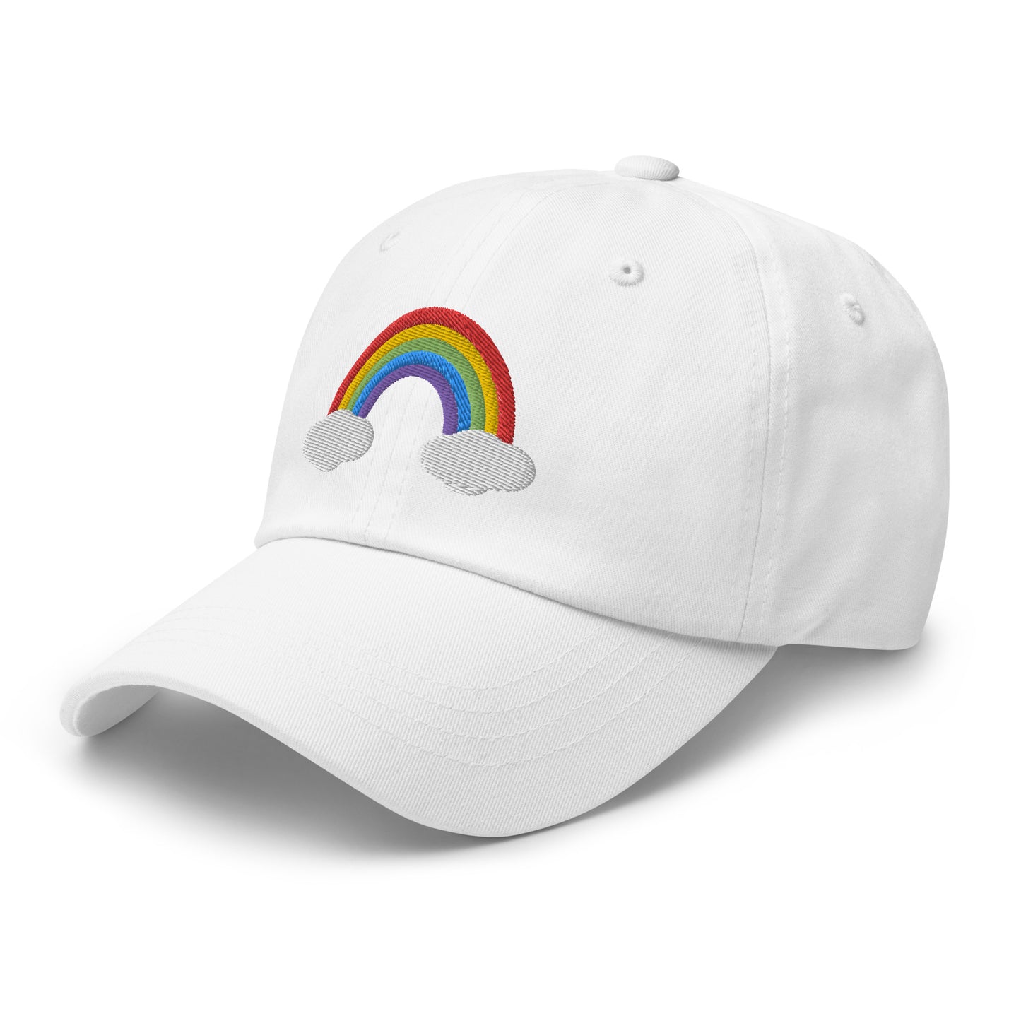 Embroidered Rainbow Hat