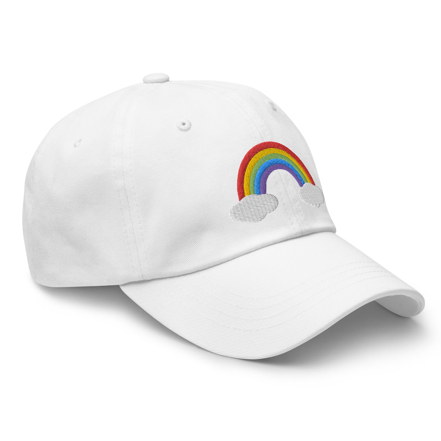 Embroidered Rainbow Hat