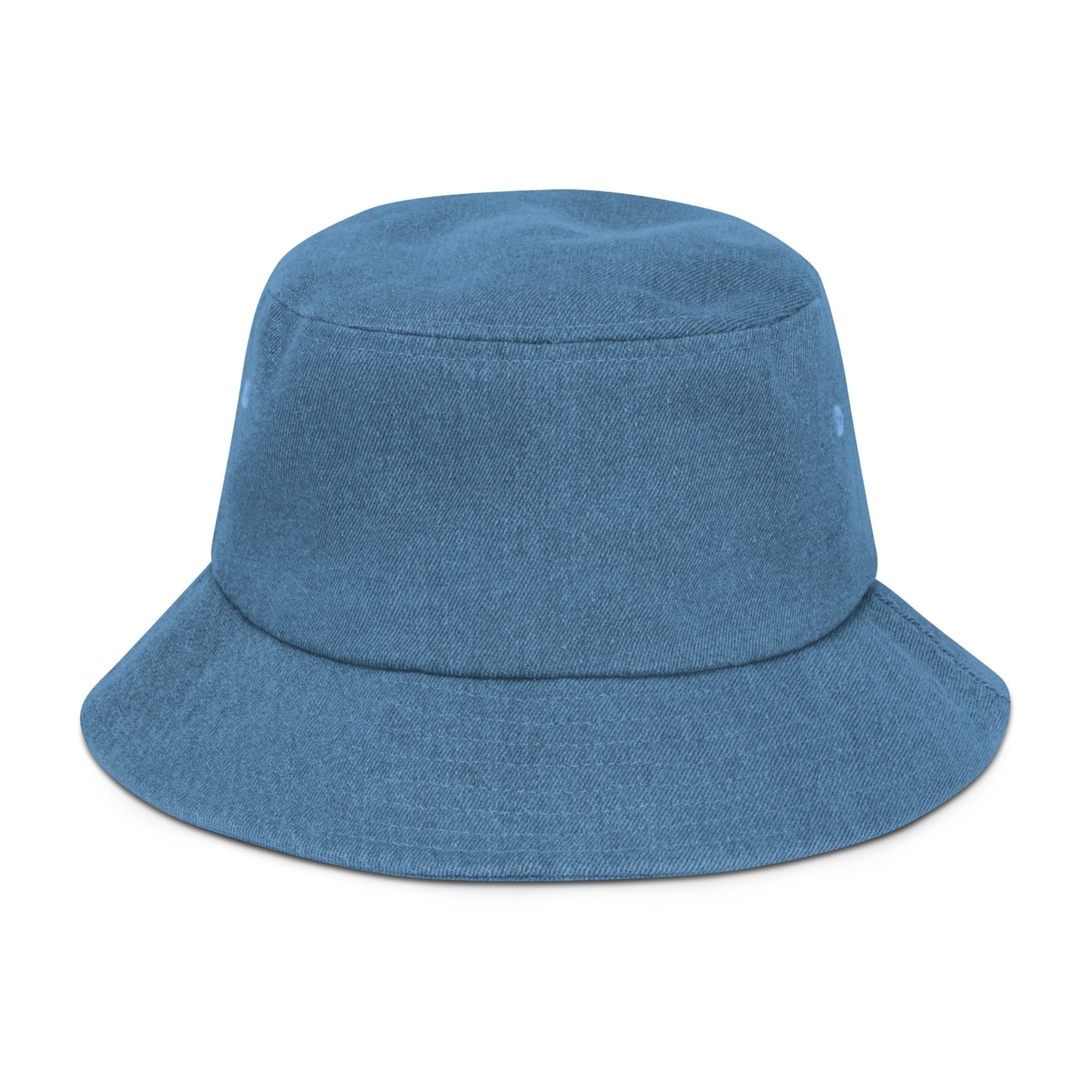 Denim Embroidered Sunflower Bucket Hat