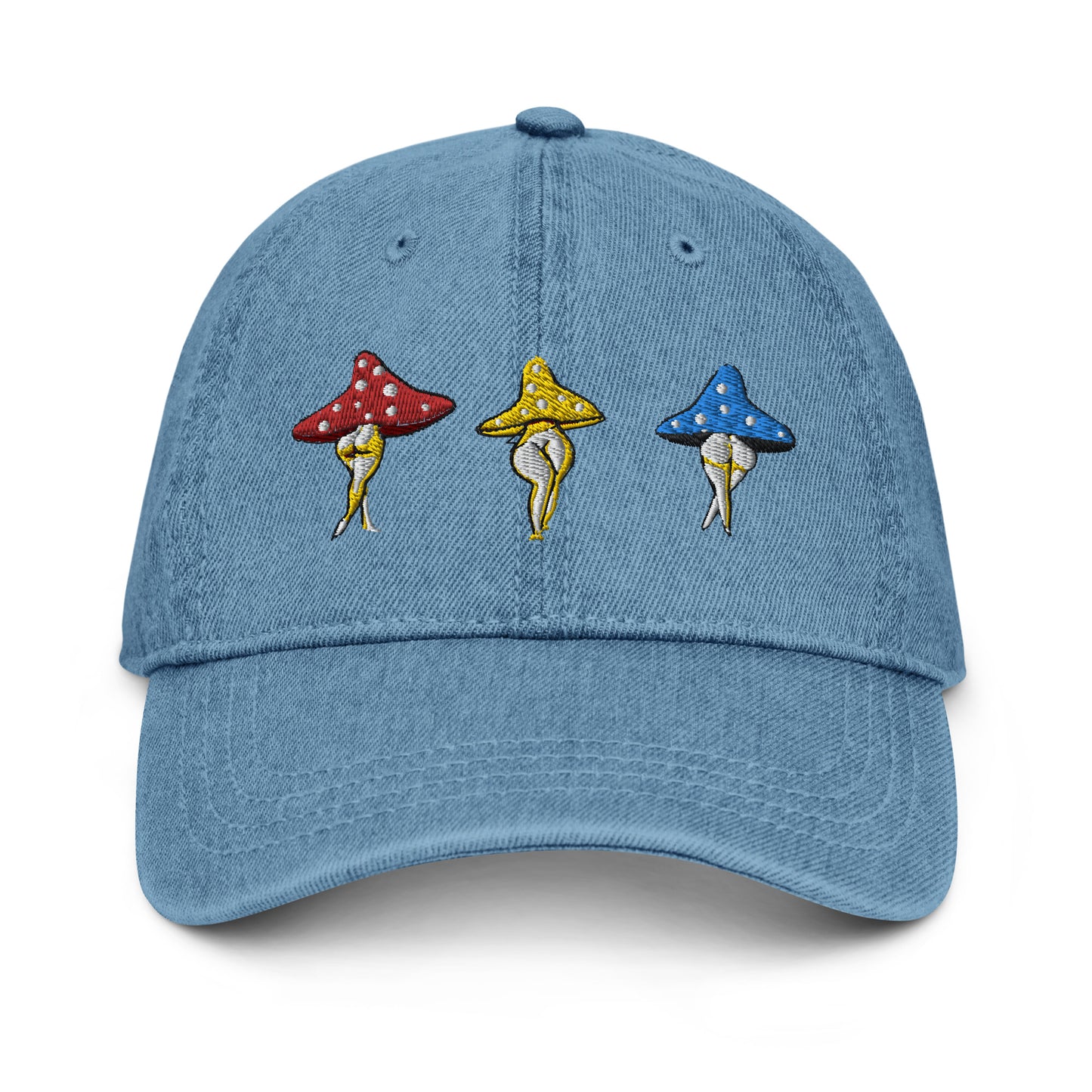 Cute Primary Color Mushroom Lady Hat, Red Blue and Yellow