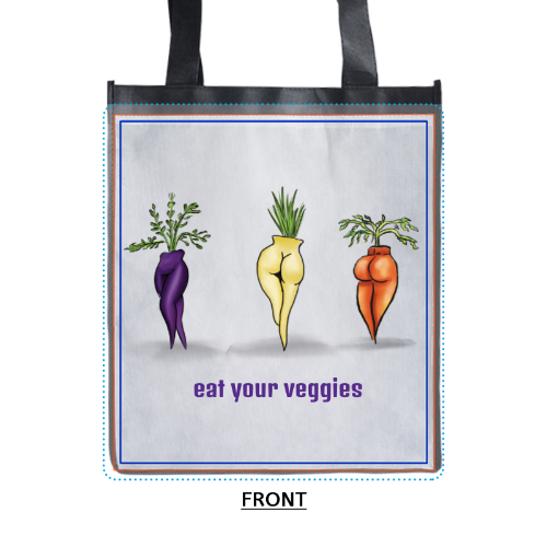 Sexy Carrot Grocery Tote Bag