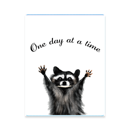 Encouraging Racoon Poster