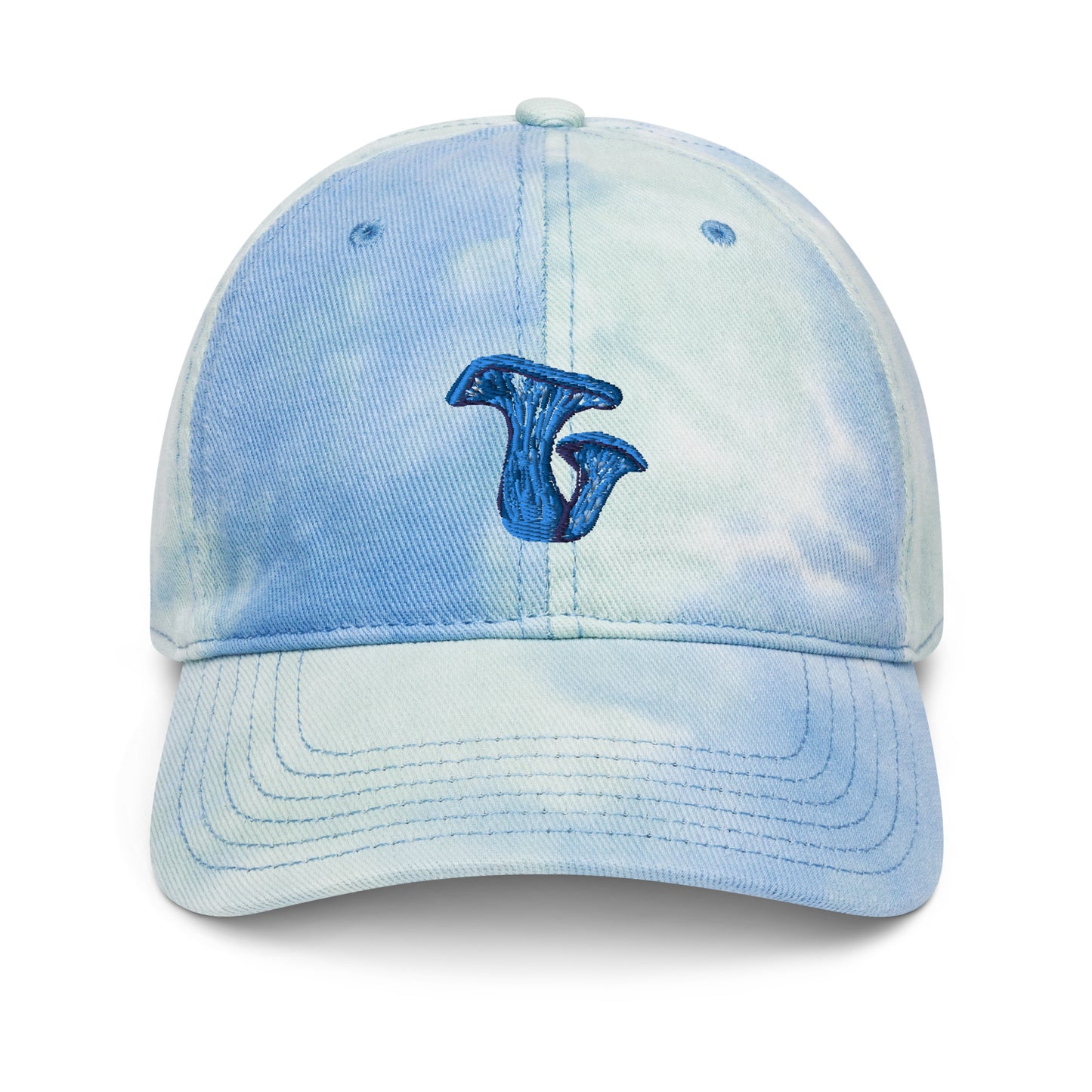 Embroidered Mushroom Tie Dye Hat