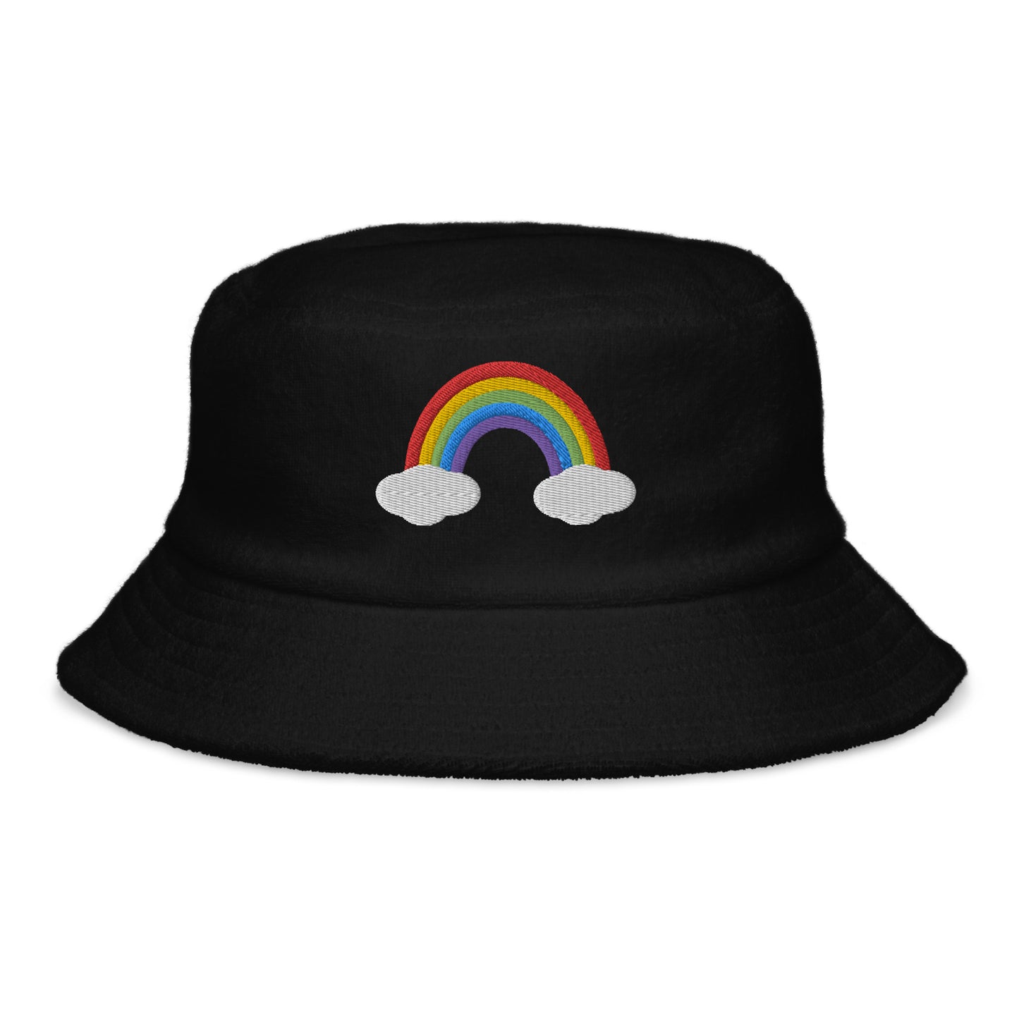 Rainbow Embroidered Bucket Hat