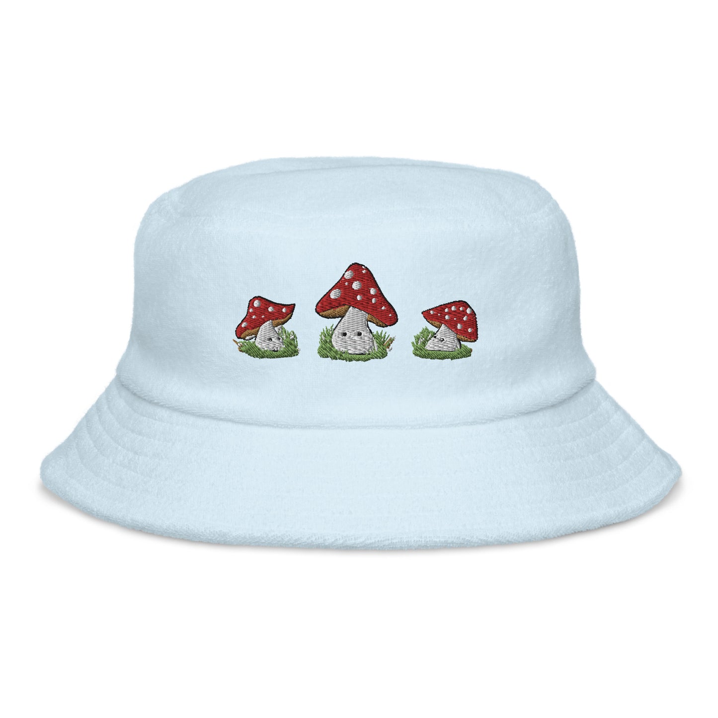 Cute Mushroom Embroidered Bucket Hat