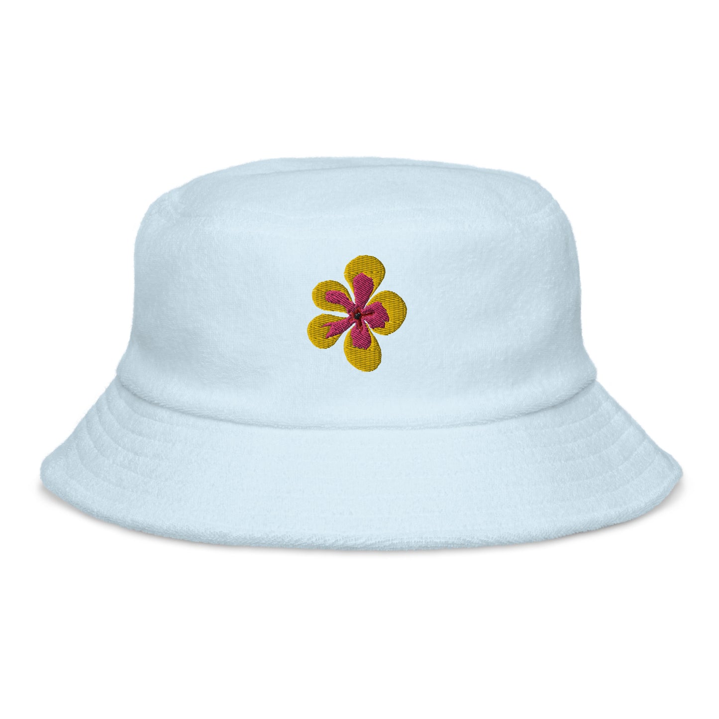 Embroidered Flower Bucket Hat, Summer Bucket hat fun cute flower lover bucket hat, pretty flower embroidery, gift for her