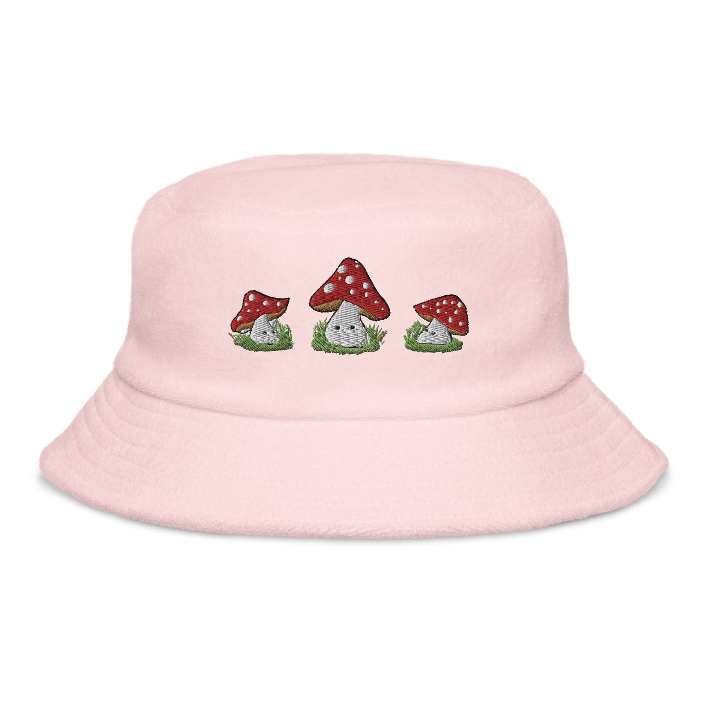 Cute Mushroom Embroidered Bucket Hat