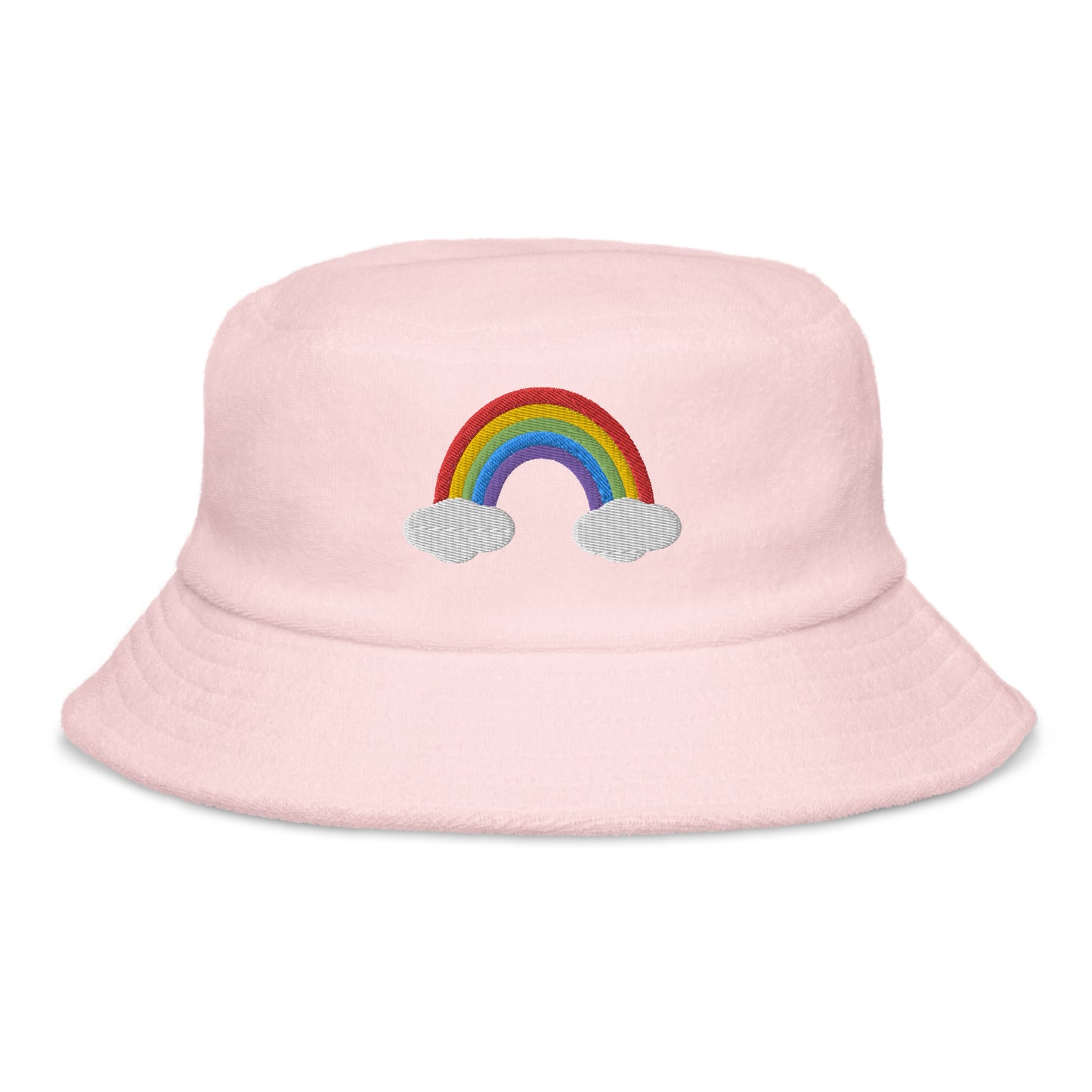 Rainbow Embroidered Bucket Hat