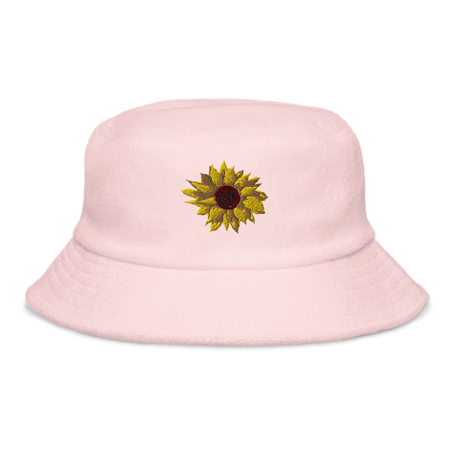 Embroidered Sunflower Bucket Hat, Gift for friends embroidered bucket hat, cute flower lover gift idea