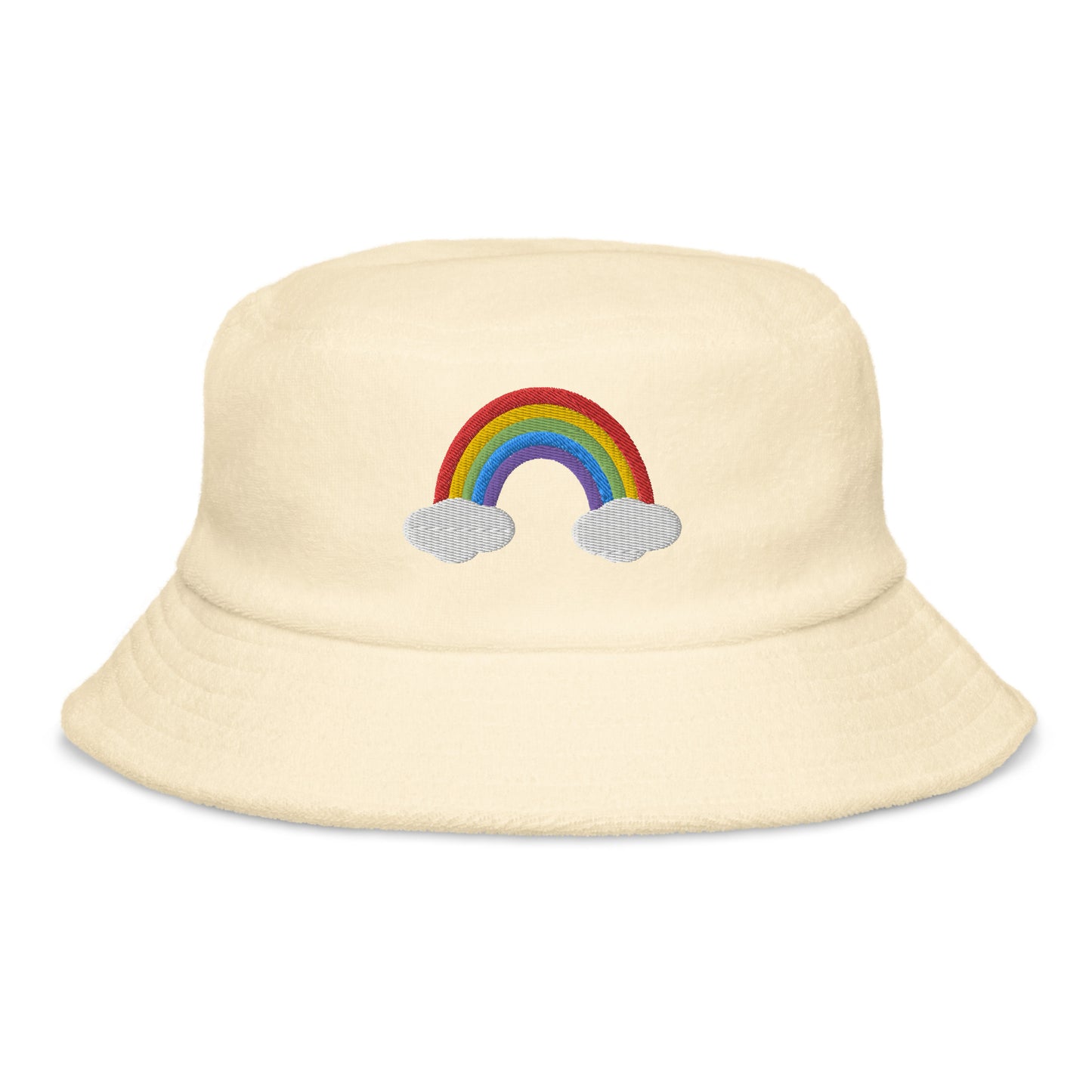 Rainbow Embroidered Bucket Hat