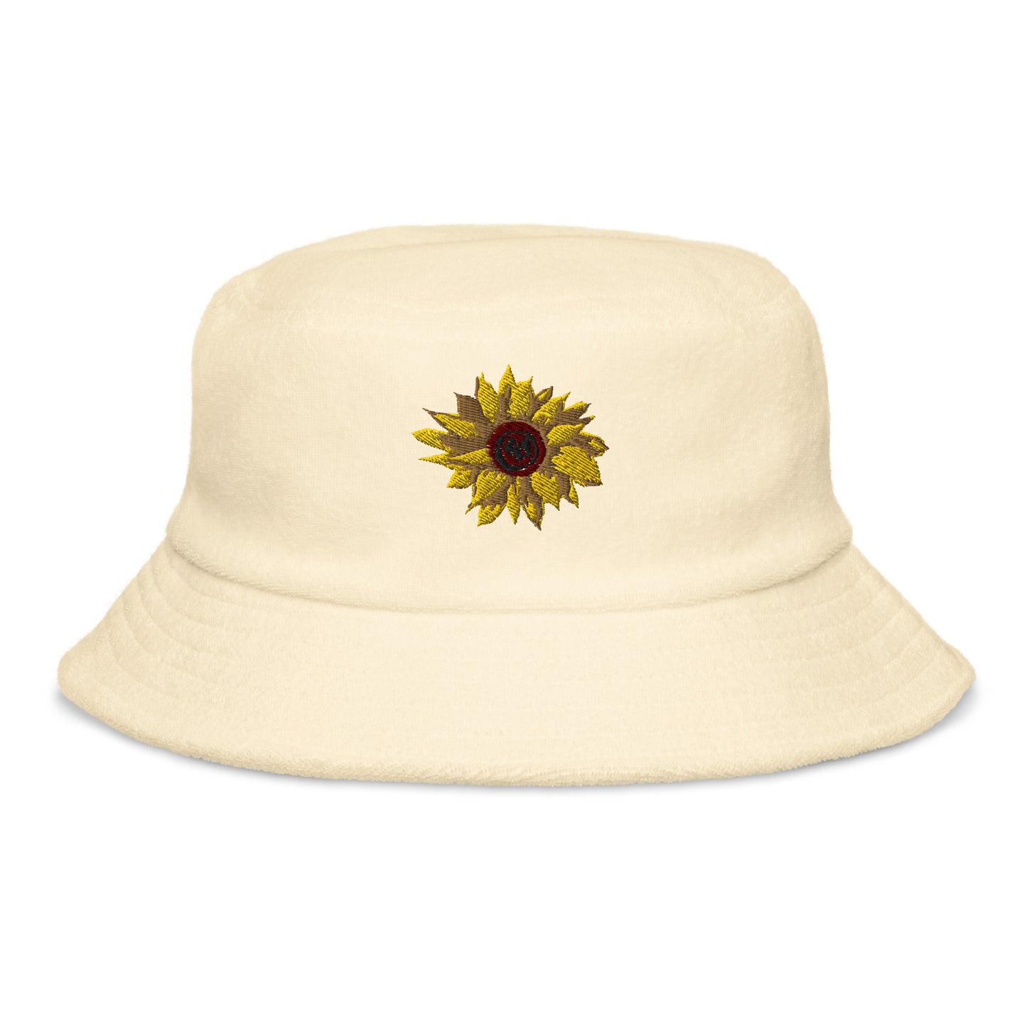 Embroidered Sunflower Bucket Hat, Gift for friends embroidered bucket hat, cute flower lover gift idea