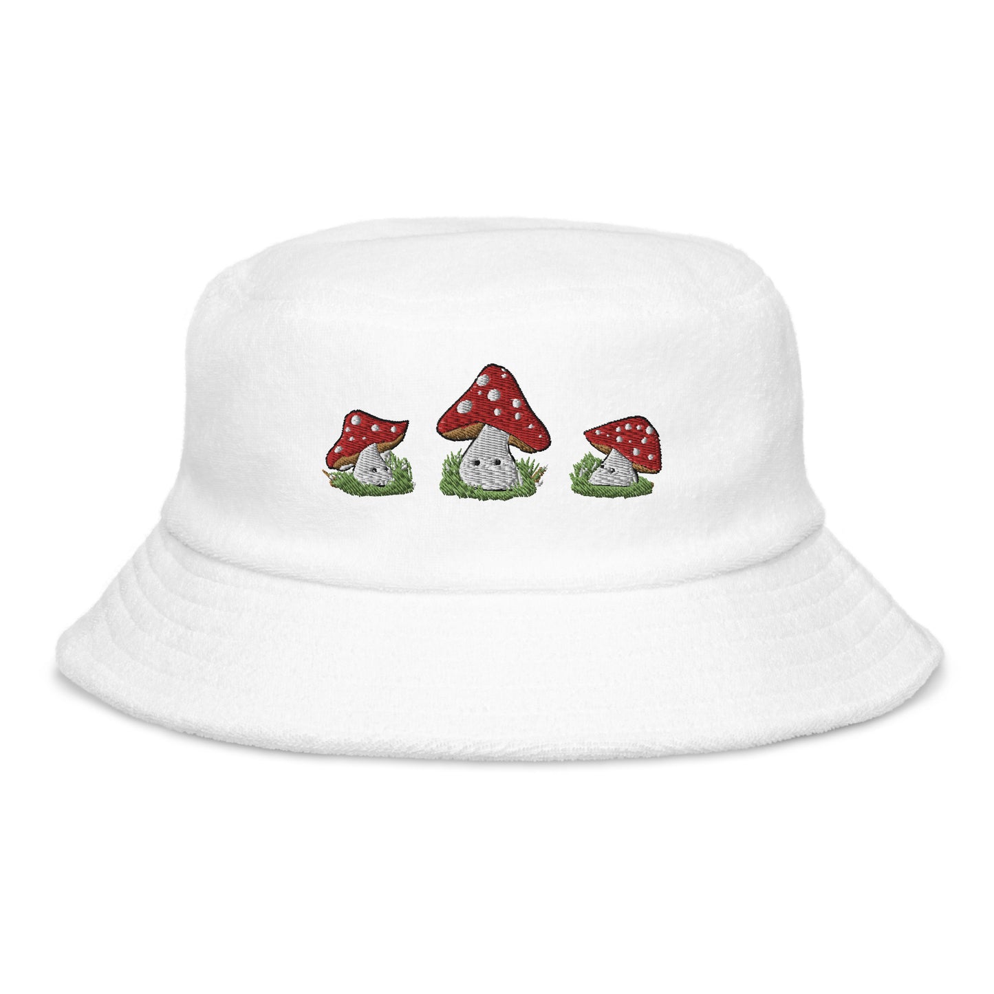 Cute Mushroom Embroidered Bucket Hat