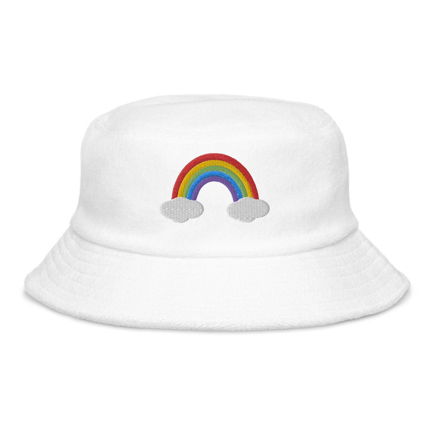 Rainbow Embroidered Bucket Hat