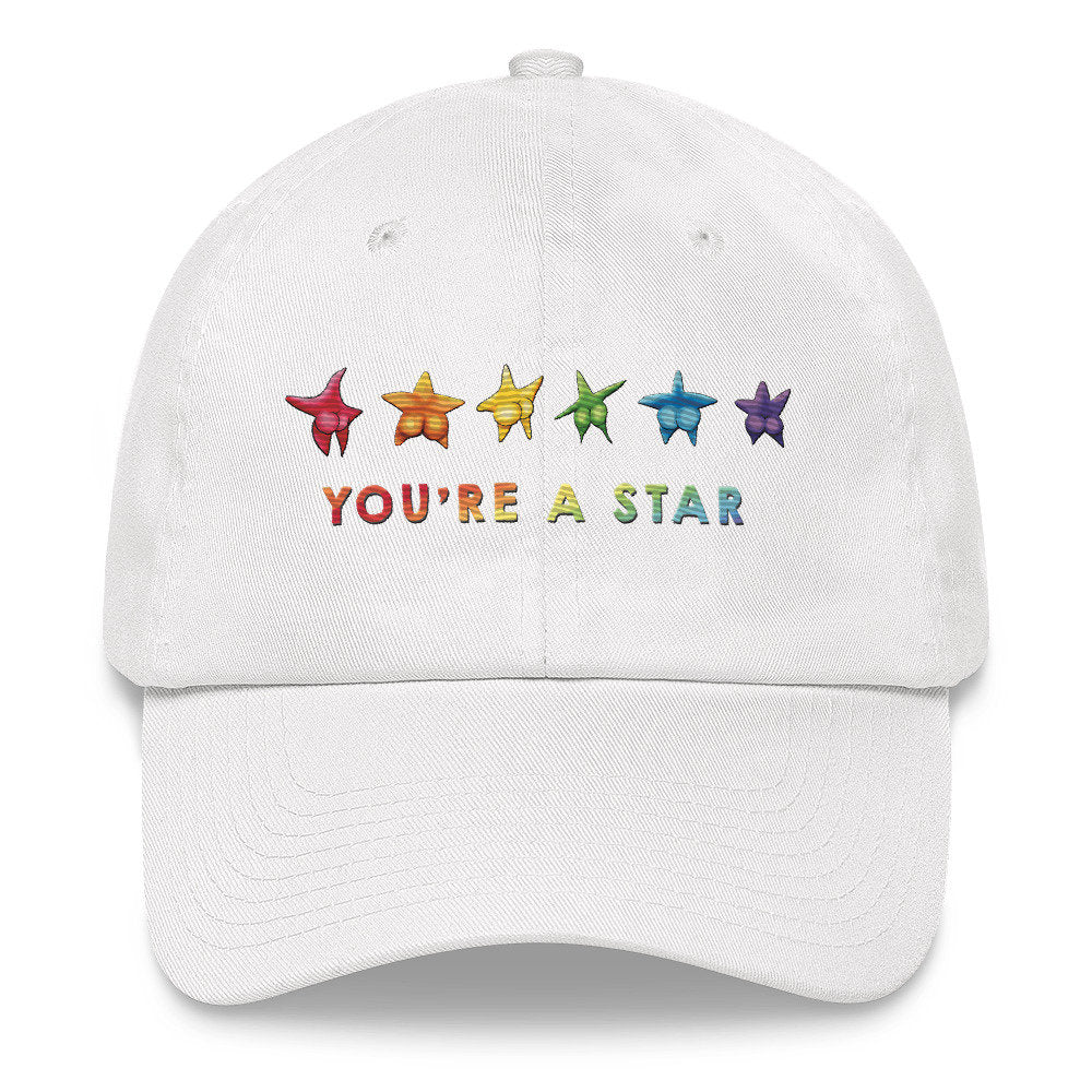 Embroidered Sexy Starfish Pun funny Rainbow Starfish Hat Summer Cute Baseball Hat