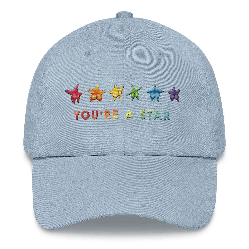 Embroidered Sexy Starfish Pun funny Rainbow Starfish Hat Summer Cute Baseball Hat