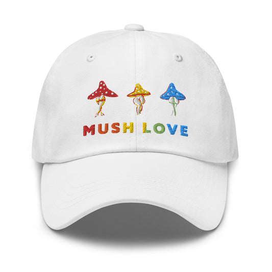 Rainbow Mushroom Lady Funny Hat Summer, Colorful Embroidery Trendy cute Magic Mushroom Hat, Sarcastic hat for men & women, Sexy Mushroom Fun