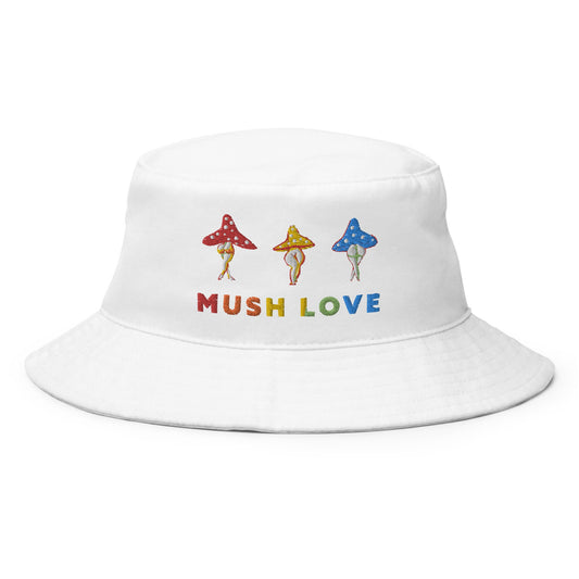 Cute Funny Mushroom Hat, Mushroom Funny Hat, Magic Mushroom Lady, Sexy Mushroom Lady Hat, Rainbow Clever Sarcastic Bucket Hat