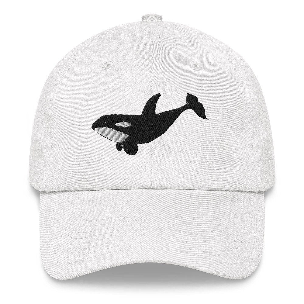 Orca Whale embroidered Hat, Gift for whale lover, Orca lover gift hat, Cute Animal lover hat, Killer Whale Cute Hat summer