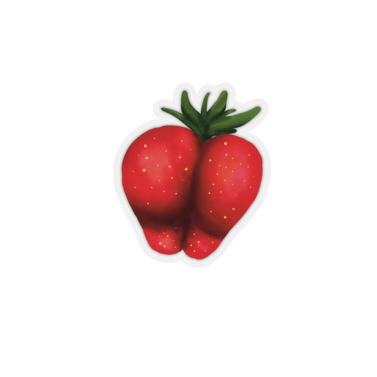 Sexy Strawberry Sticker, Funny Sticker Vinyl, Cute Sticker Sexy Fruit, Booty sticker, female form sticker, Funny Fruit Butt Sticker Art, Fun