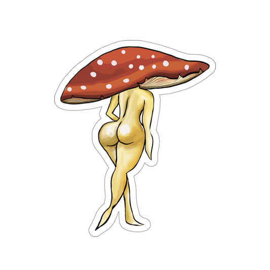 Red Sexy Mushroom Sticker, funny Sticker Mushroom, Mushroom art cute, Pretty Sexy Anime Sticker, NSFW Art