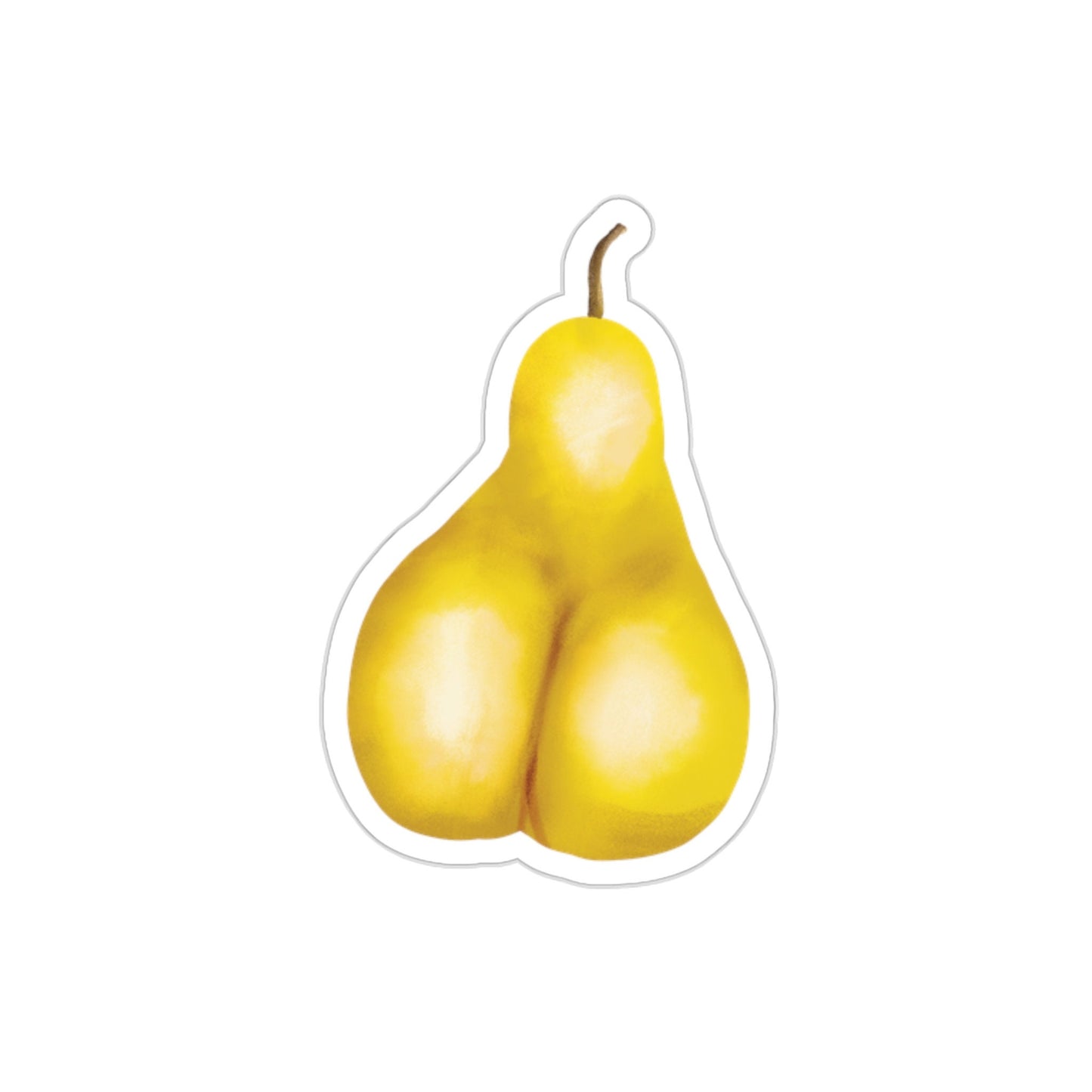 Sexy Pear Ass Sticker, Booty sticker, funny Fruit booty sticker, NSFW Funny Sticker Vinyl, Creative Sticker Sexy Pear Ass NSFW Unique Art