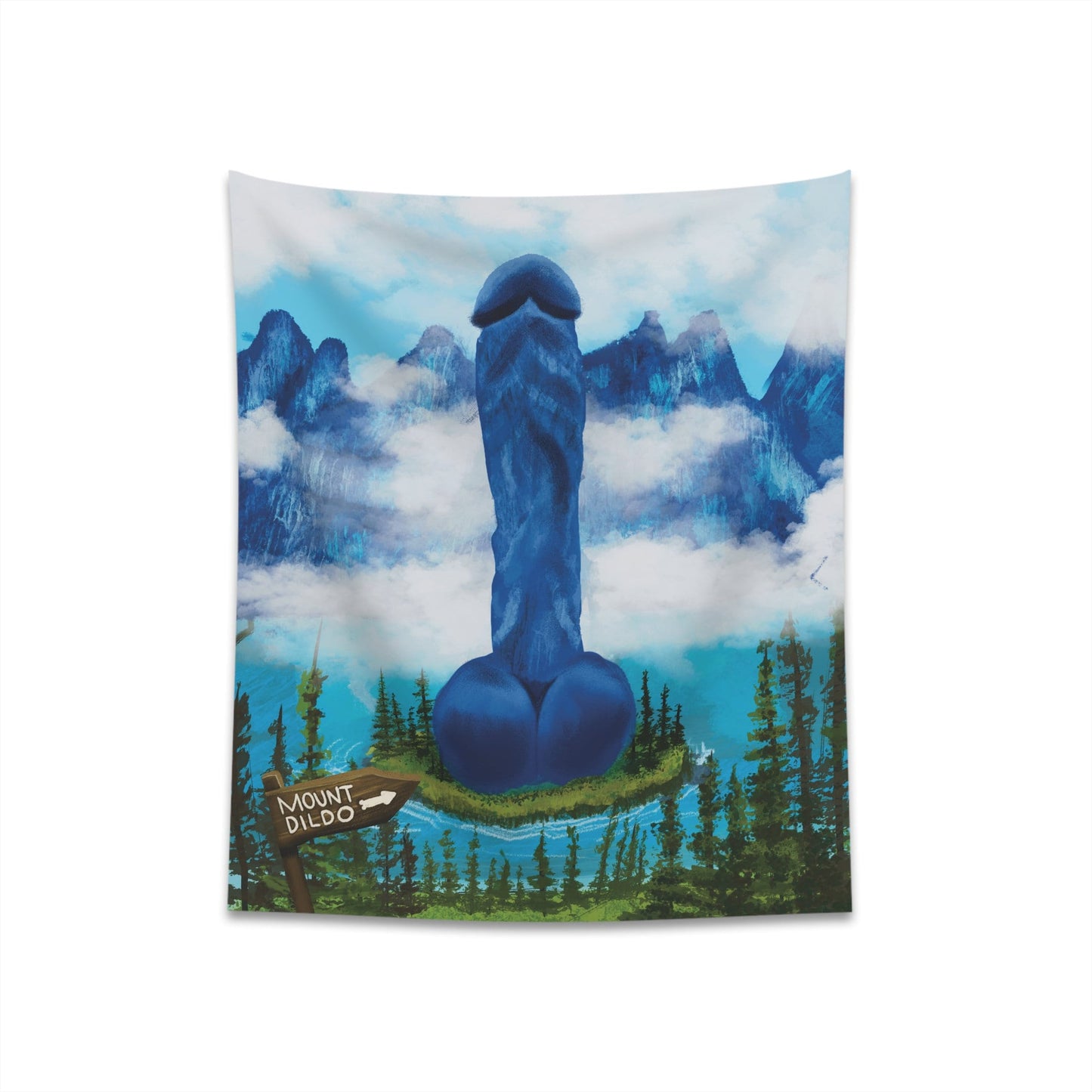 Funny NSFW Tapestry, Funny Hanging Wall Art, Mountain Nature Sexy Tapestry, Hilarious Tapestry quirky wall art, Home decor unique wall art