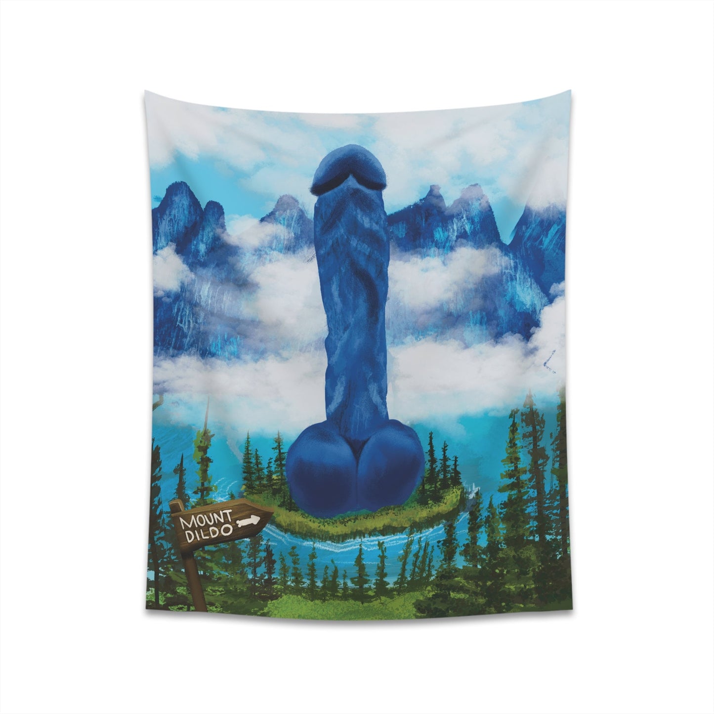 Funny NSFW Tapestry, Funny Hanging Wall Art, Mountain Nature Sexy Tapestry, Hilarious Tapestry quirky wall art, Home decor unique wall art