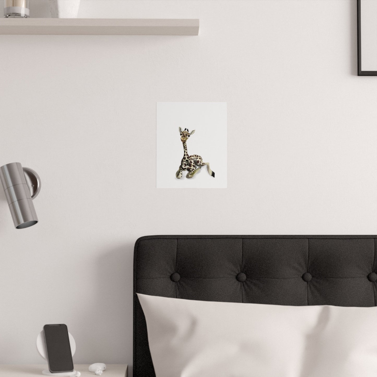Cute Baby Giraffe Art Print, Poster Nursery Giraffe Lover, Cute Pretty Baby Giraffe Nursery Art, wall print, nursery art print wall art