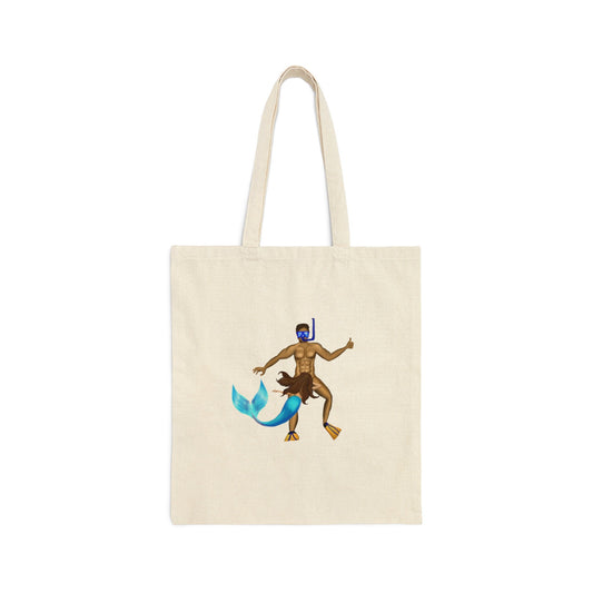 Funny Tote Bag Cute Mermaid Art, Funny Mermaid NSFW Sex Scene, Funny Sarcastic joke bag, tote reusable cute bag