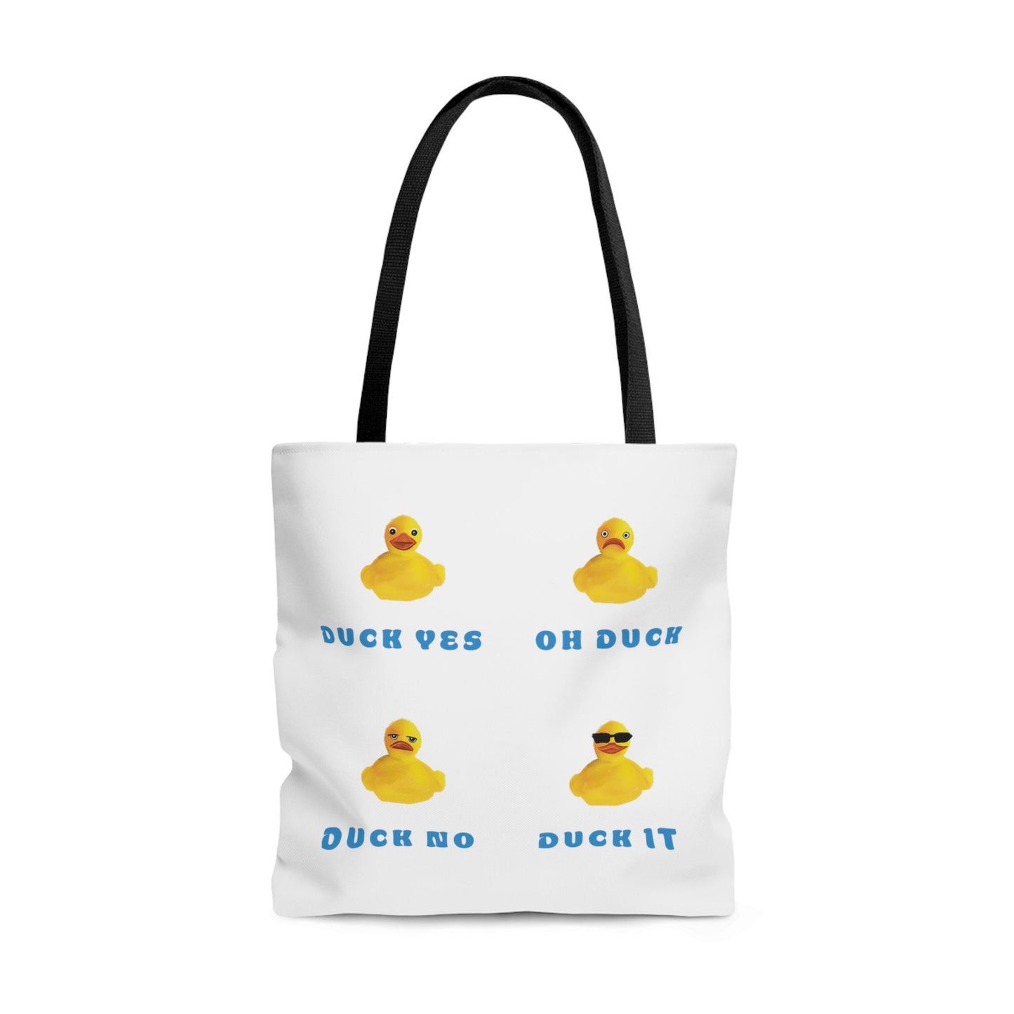 Cute Funny Duck It Tote Bag, Duck Pun, Silly Sarcastic Cute Tote Bag, Funny Silly duck Pun Tote Bag, Reusable tote bag cute