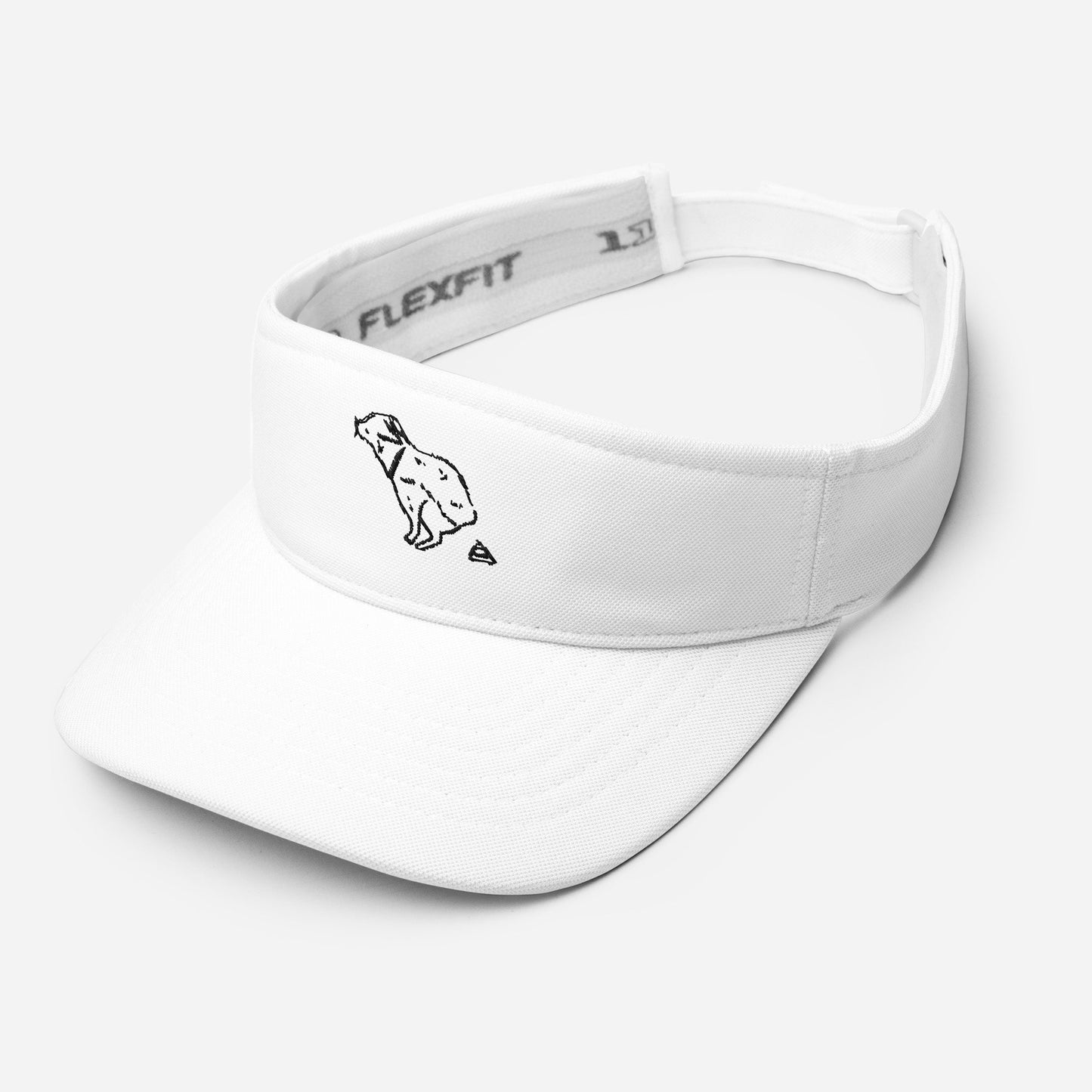 Funny Dog Pooping Visor, funny cute dog visor