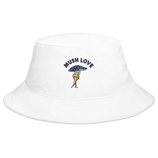 Cute Mushroom Lady Sexy Mushroom Embroidered Bucket Hat, Festival Outfit, Bucket Hat Mushroom Ass, Funny Mushroom Bucket Hat