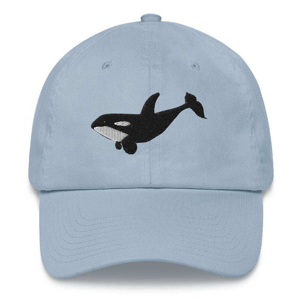 Orca Whale embroidered Hat, Gift for whale lover, Orca lover gift hat, Cute Animal lover hat, Killer Whale Cute Hat summer