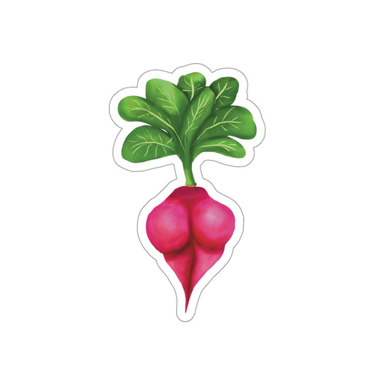 Sexy Radish Sticker, Funny Sticker Art, Sexy Vegetable Art illustration, Sexy anime sticker funny gift for vegetarian/ vegan, Sexy Sticker