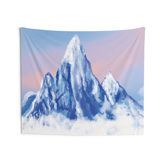 Pretty Mountain Tapestry, Pretty Nature tapestry Mt Everest, Pastel Colorful tapestry Wall art, home decor cute, pretty home decor art