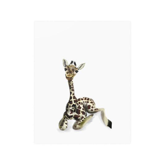 Cute Baby Giraffe Art Print, Poster Nursery Giraffe Lover, Cute Pretty Baby Giraffe Nursery Art, wall print, nursery art print wall art