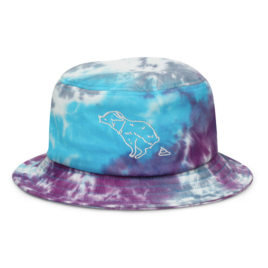 Funny Dog Pooping Bucket Hat Cute, Tie Dye Colorful Bucket Hat