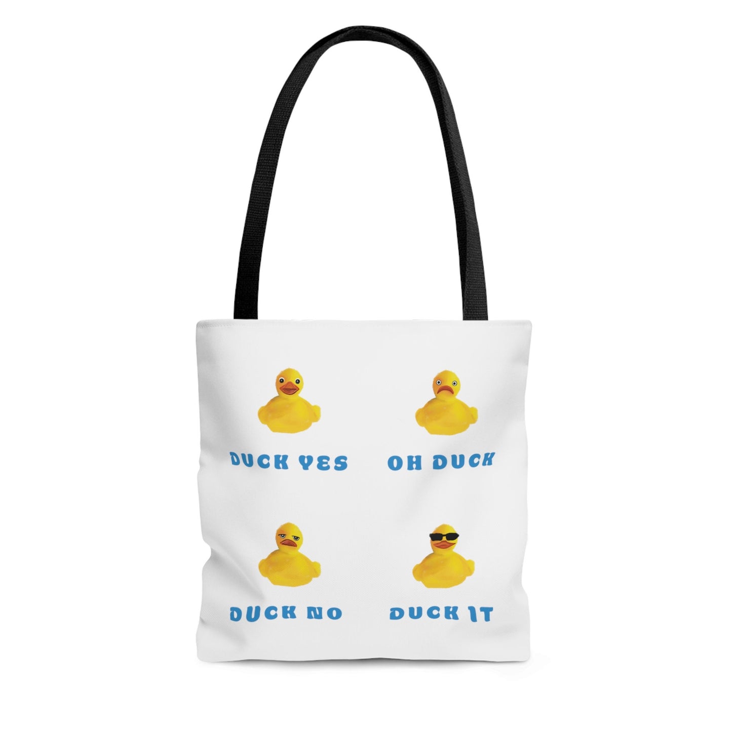 Cute Funny Duck It Tote Bag, Duck Pun, Silly Sarcastic Cute Tote Bag, Funny Silly duck Pun Tote Bag, Reusable tote bag cute