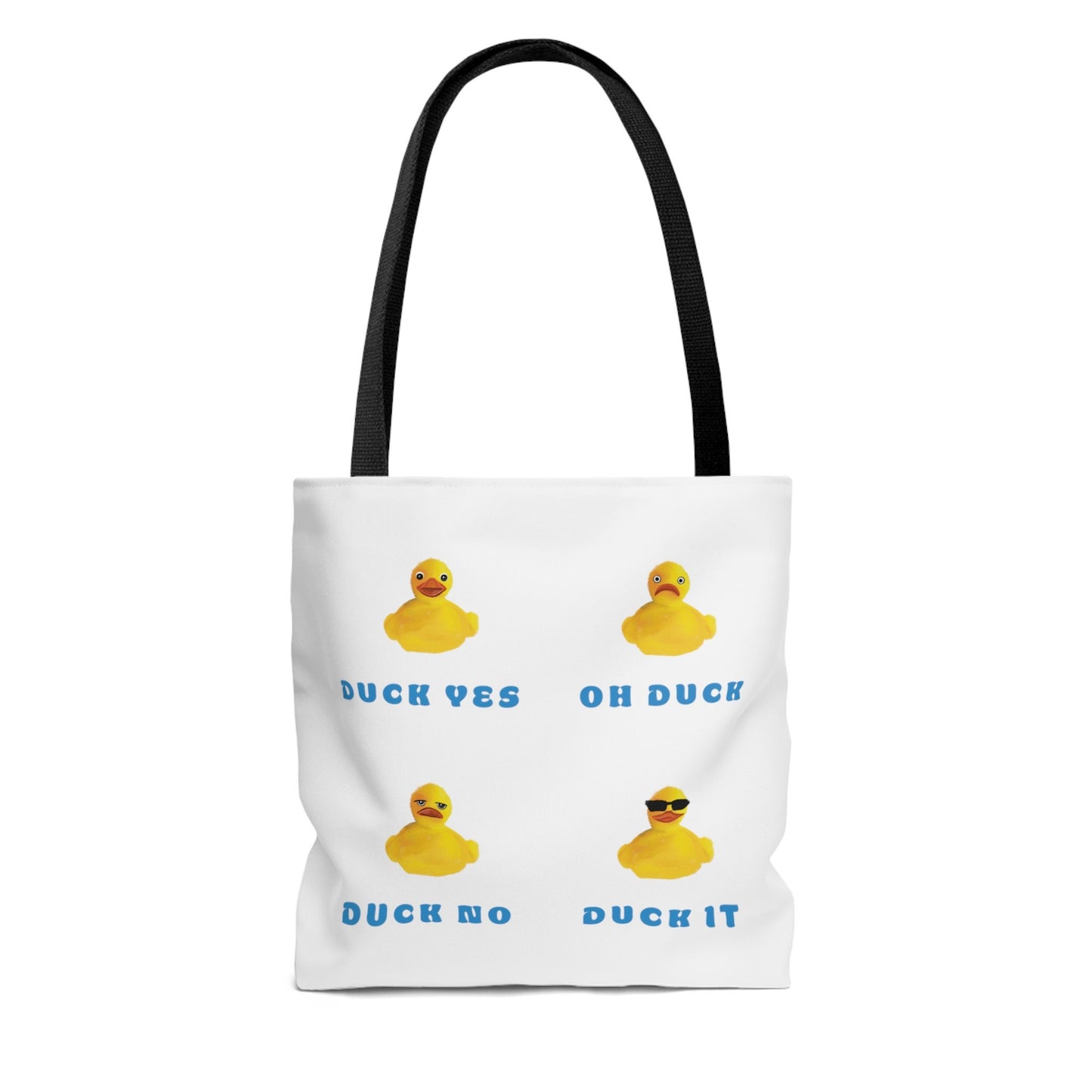 Cute Funny Duck It Tote Bag, Duck Pun, Silly Sarcastic Cute Tote Bag, Funny Silly duck Pun Tote Bag, Reusable tote bag cute