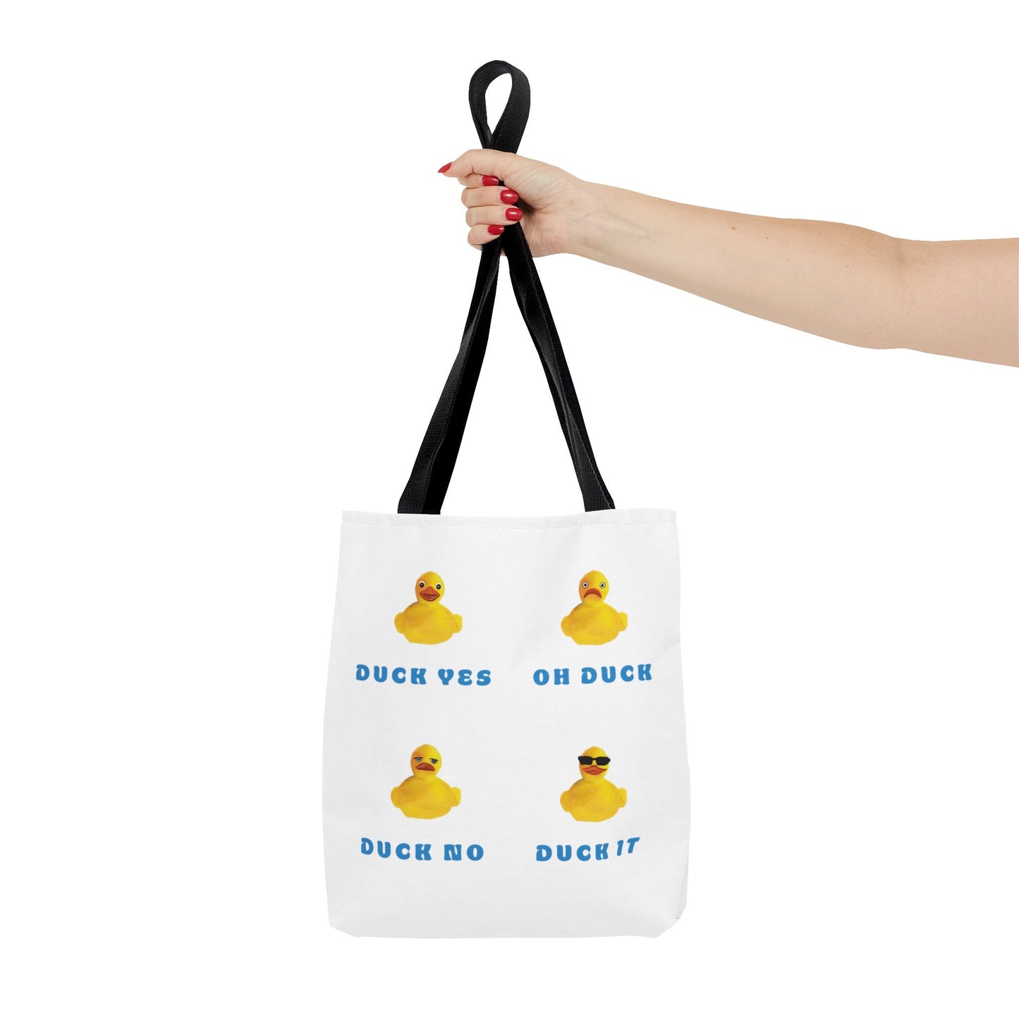 Cute Funny Duck It Tote Bag, Duck Pun, Silly Sarcastic Cute Tote Bag, Funny Silly duck Pun Tote Bag, Reusable tote bag cute