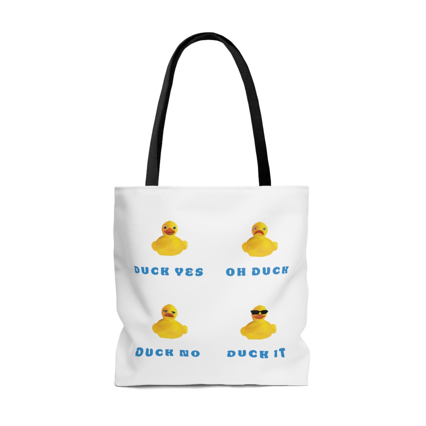 Cute Funny Duck It Tote Bag, Duck Pun, Silly Sarcastic Cute Tote Bag, Funny Silly duck Pun Tote Bag, Reusable tote bag cute