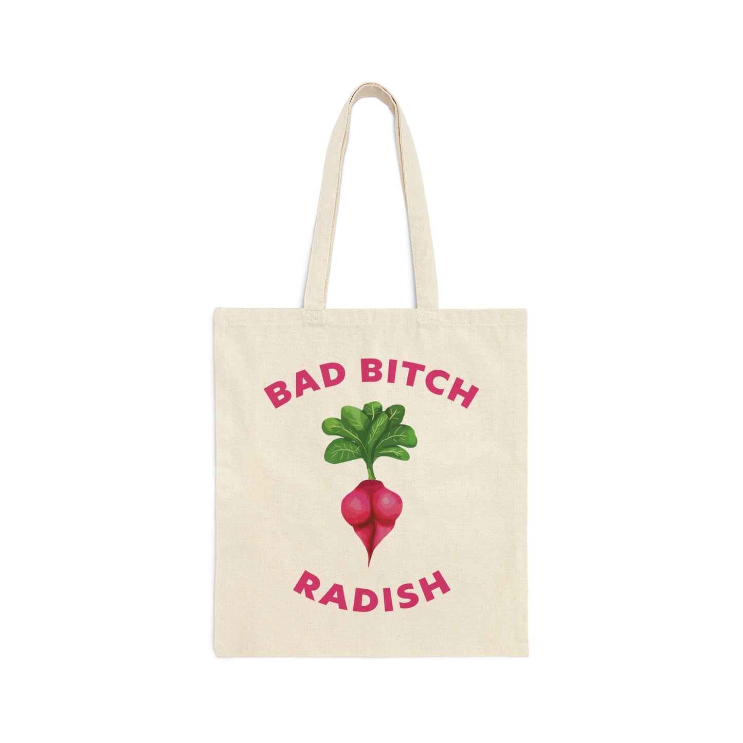 Cute Funny Bad Bitch Radish, Funny Tote bag, Cute Reusable Tote, Funny Sexy Veggie sustainable Tote bag, Cotton Canvas Tote Bag, Veggie Ass