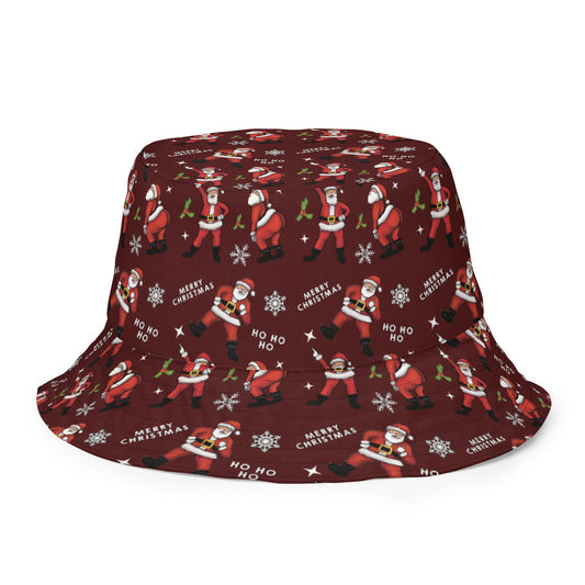 Christmas Santa Dancing bucket hat, Funny christmas hat, christmas bucket hat gift